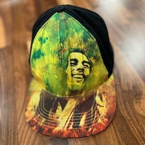 Bob Marley flat brim ball cap in GUC